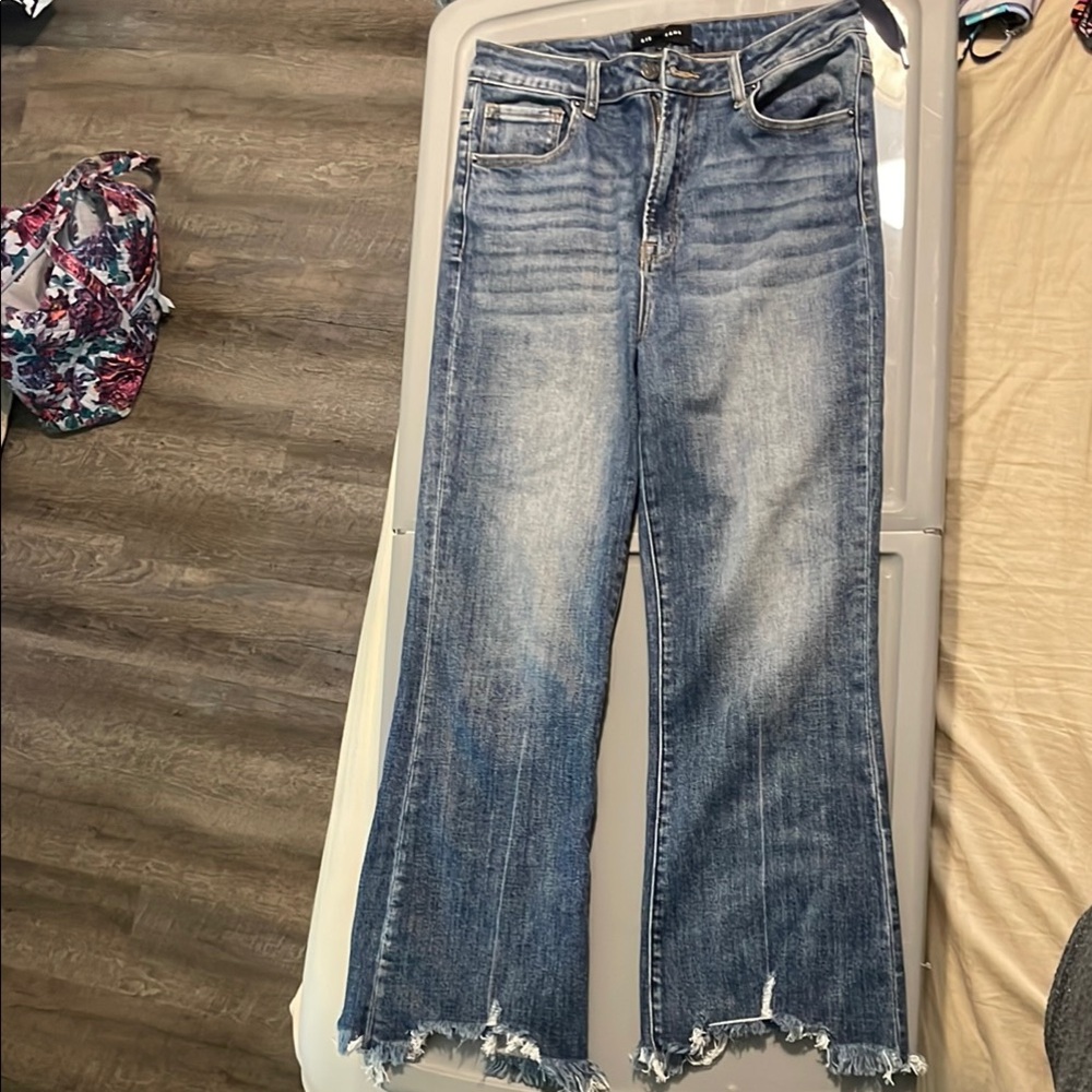 Risen Flare Blue Jeans